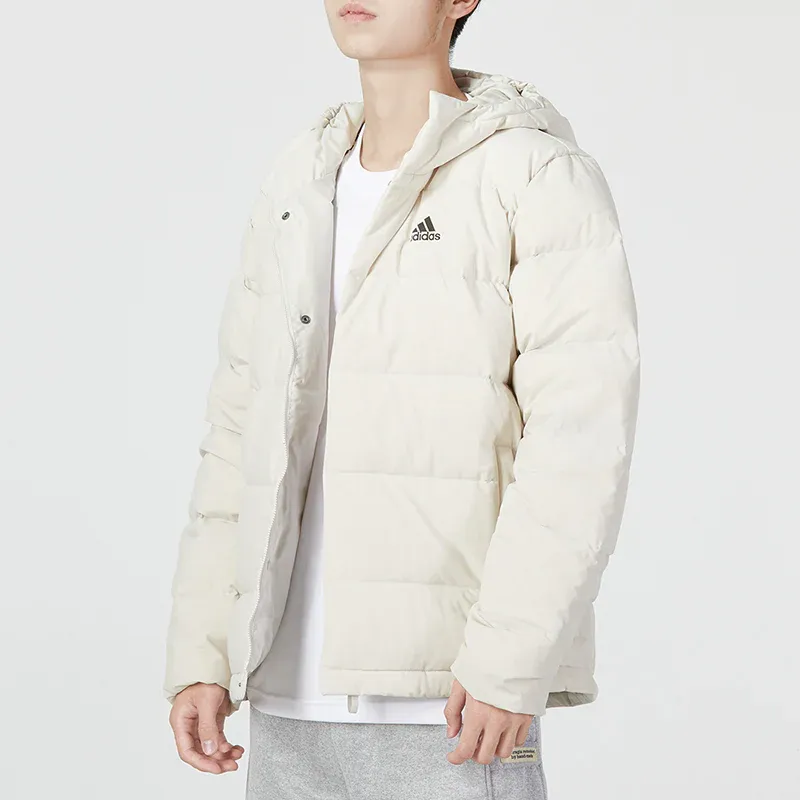 Adidas Down Jacket Unisex White Comes With Necklace-4