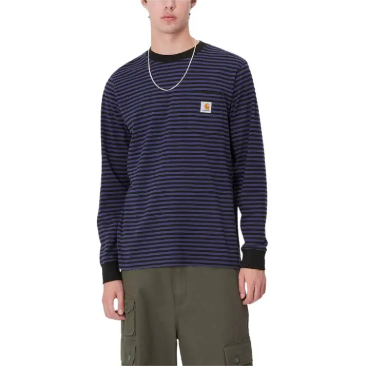 Carhartt WIP FW24 L/S Verner Pocket T Shirt T Shirt Unisex Purple-3