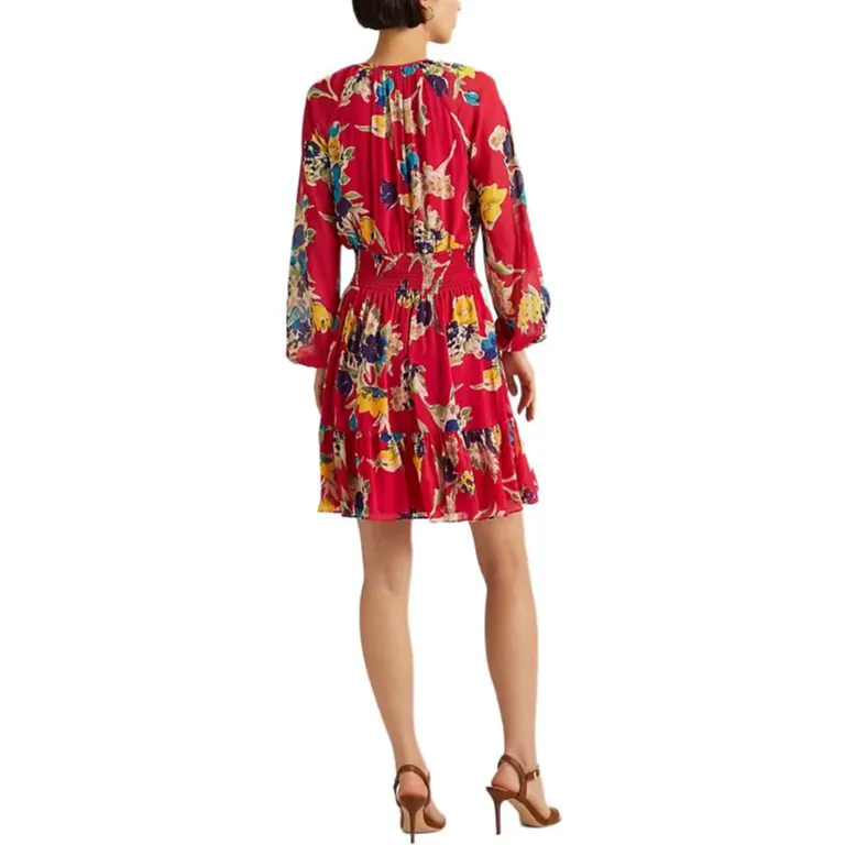 Polo Ralph Lauren Long-Sleeved Dresses Women's Red-3