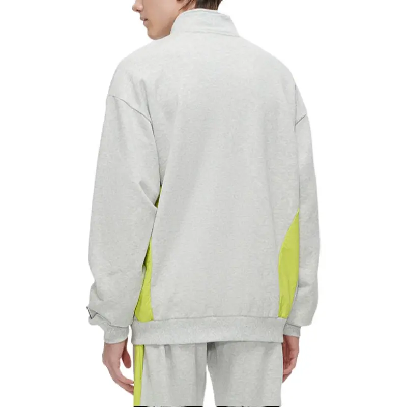 Beams X FILA FUSION Jackets Men Elegant Heather Gray-3