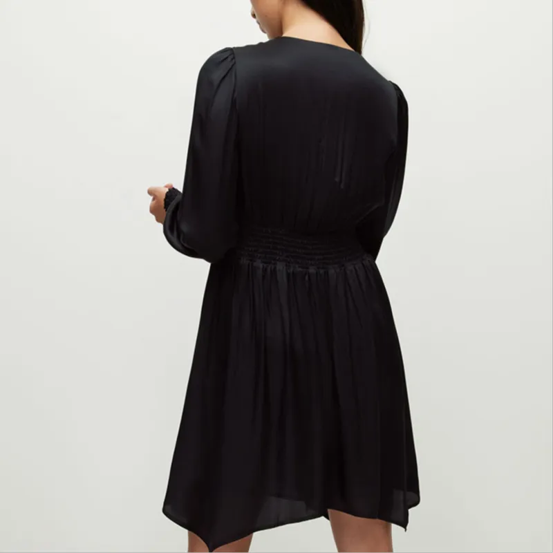 ALLSAINTS Long-Sleeved Dresses Women's Black-3