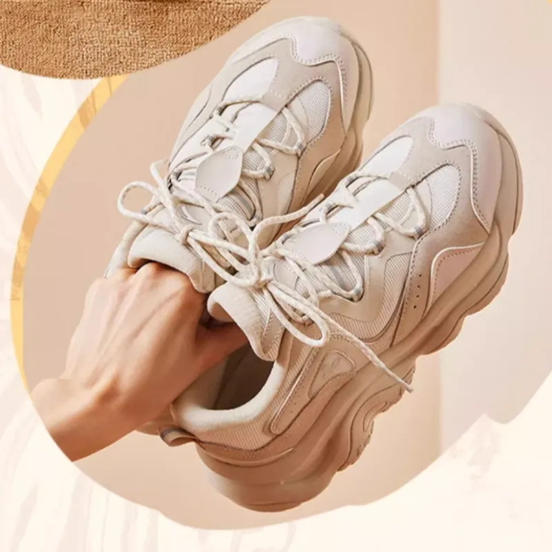 Anta Durable Breathable Low-Top Casual Shoes Women's Ivory White-3