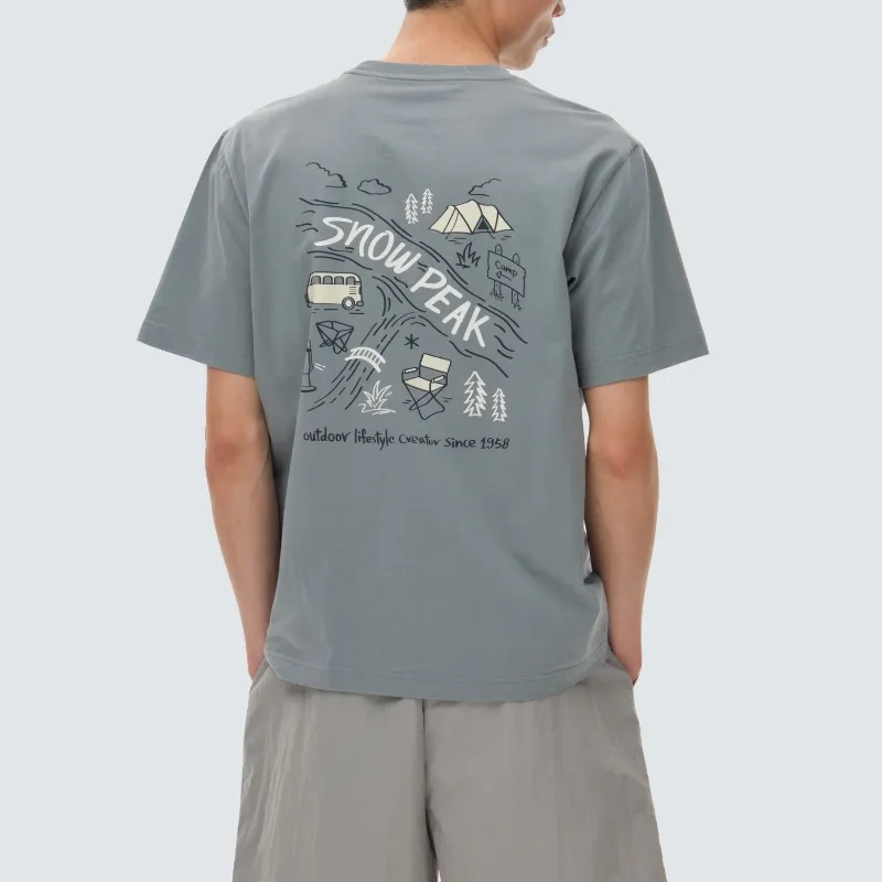 Snow Peak T Shirts Men-4