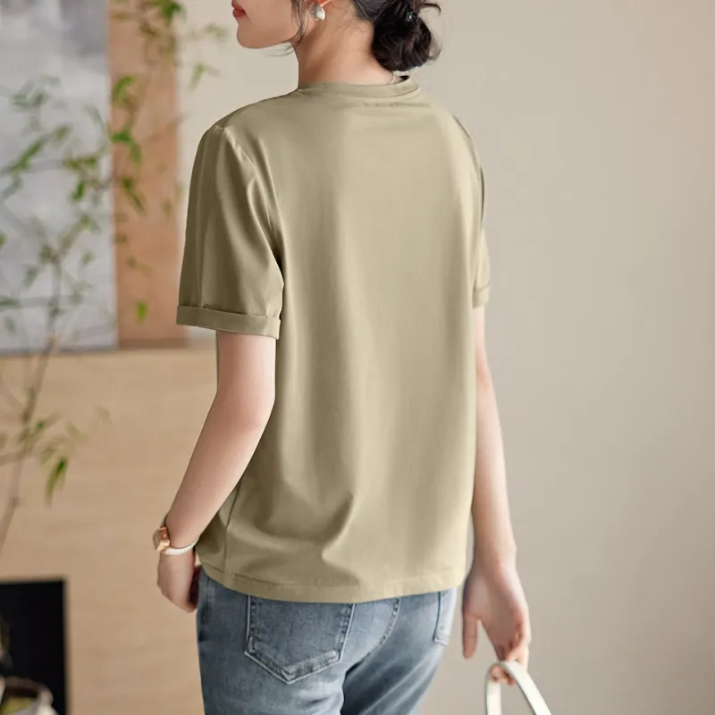 XWI T Shirt Women's Avocado Green-4