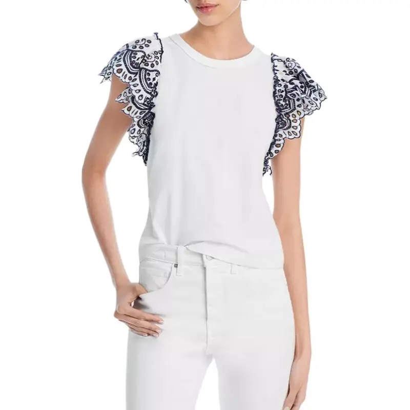 Veronica Beard Juliana Cotton T shirt-2
