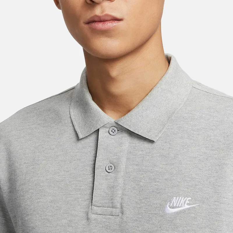 Nike Club Polo Shirt Men's Gray-4
