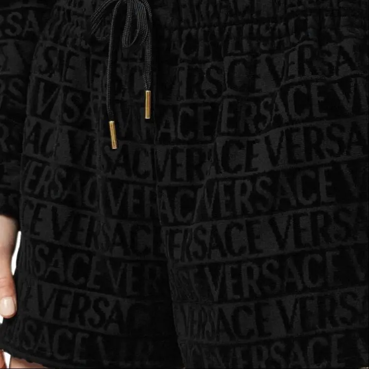 VERSACE Elasticated Drawstring Waistband Shorts-4
