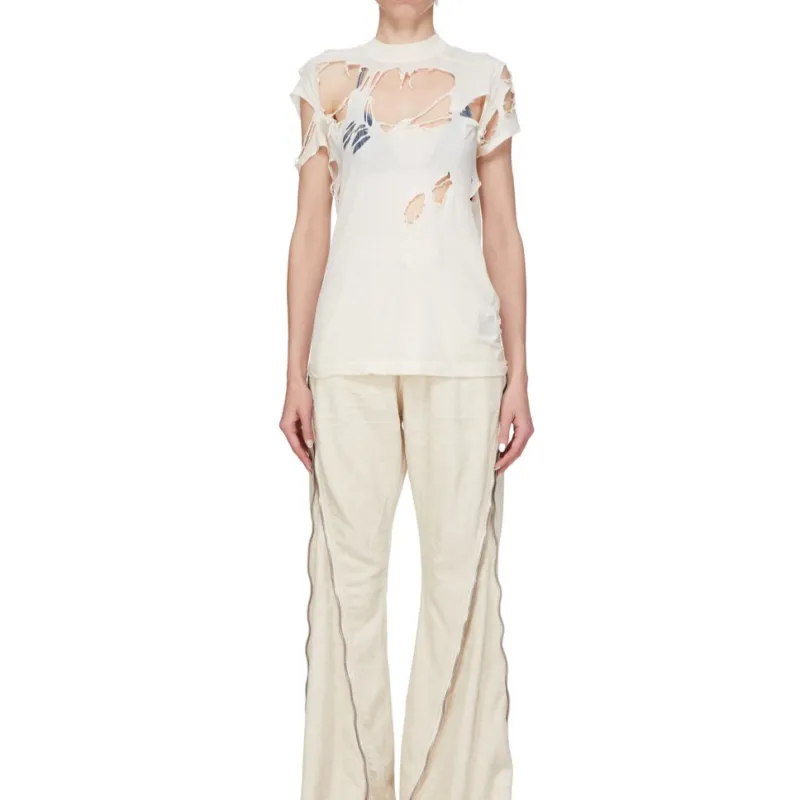 Rick Owens DRKSHDW Small Level Tee 'Natural'-2