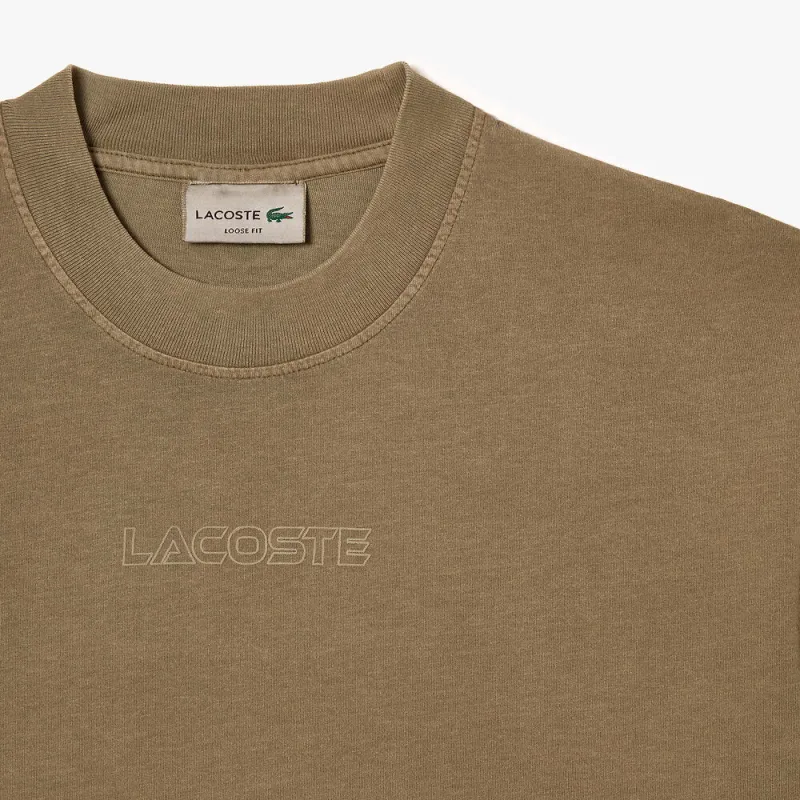 LACOSTE T Shirt Unisex Khaki Green-3