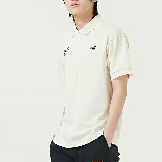 New Balance Polo Shirt Men's Ecru-3