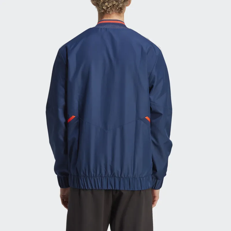 Adidas France Handball Anthem Track Top Jackets Coats Men's Marine Blue-2