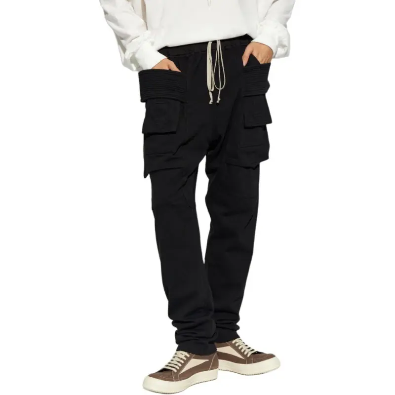 RICK OWENS Drawstring Cargo Trousers-4
