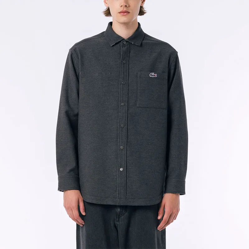 LACOSTE Shirts Men Gray-4