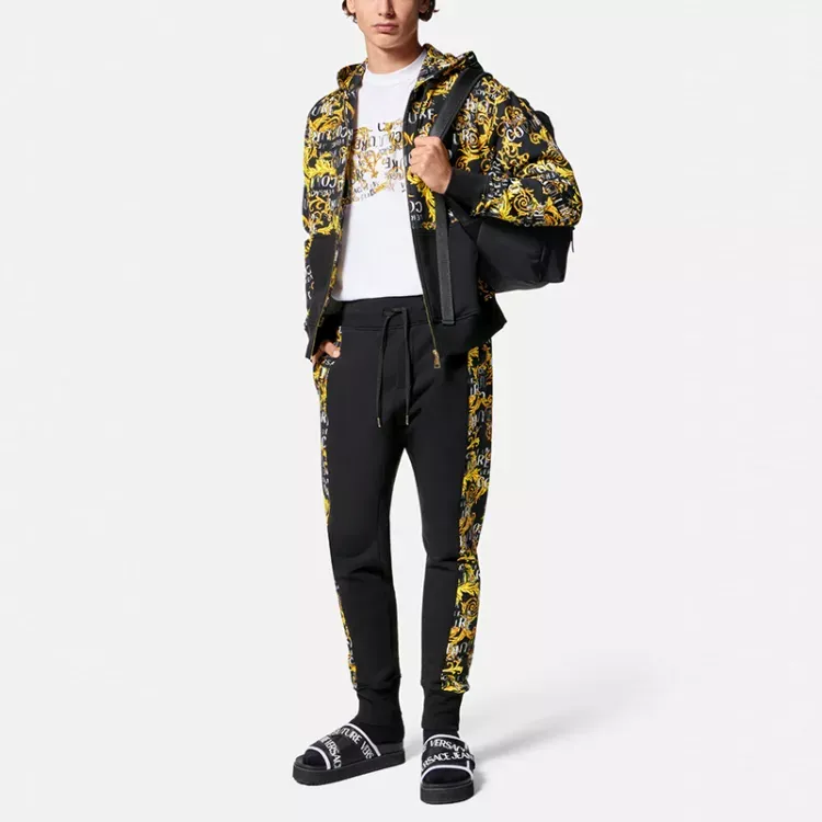 VERSACE JEANS COUTURE Knitted Sweatpants Men Black-1