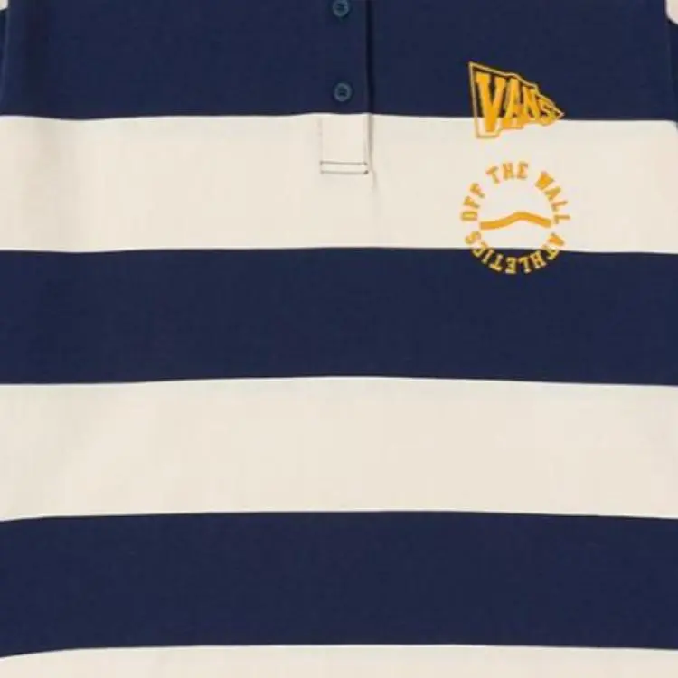 Vans Short Sleeved Dress Women's Blue White Stripes-2