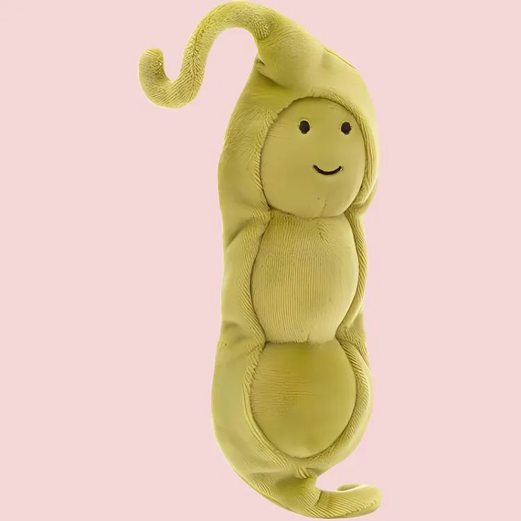 JELLYCAT Vivacious Vegetable Pea Plush Toy-2