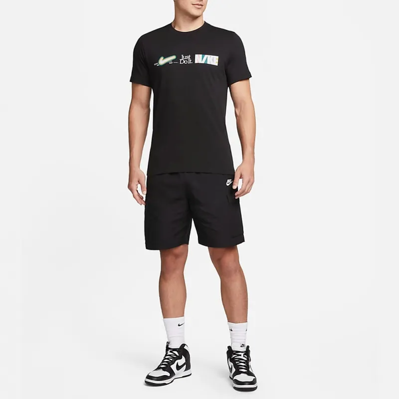 Nike T Shirts Men Black-4