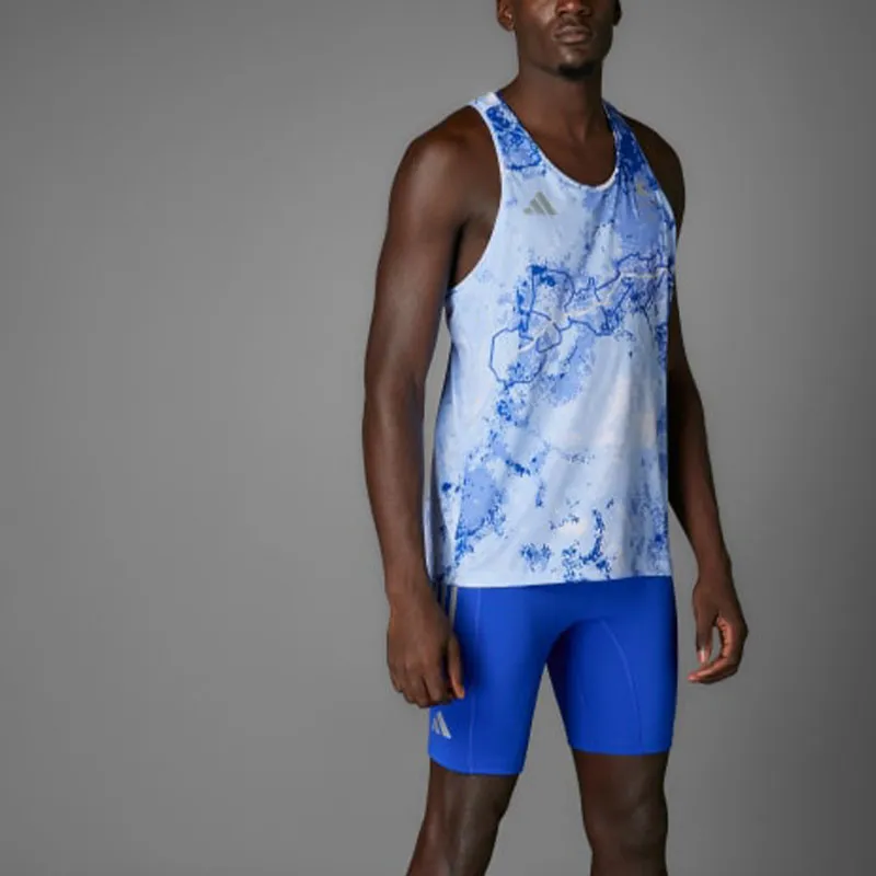 Adidas Free Shipping With AdiClub Boston Marathon® 2025 Allover Print Tank Top-1