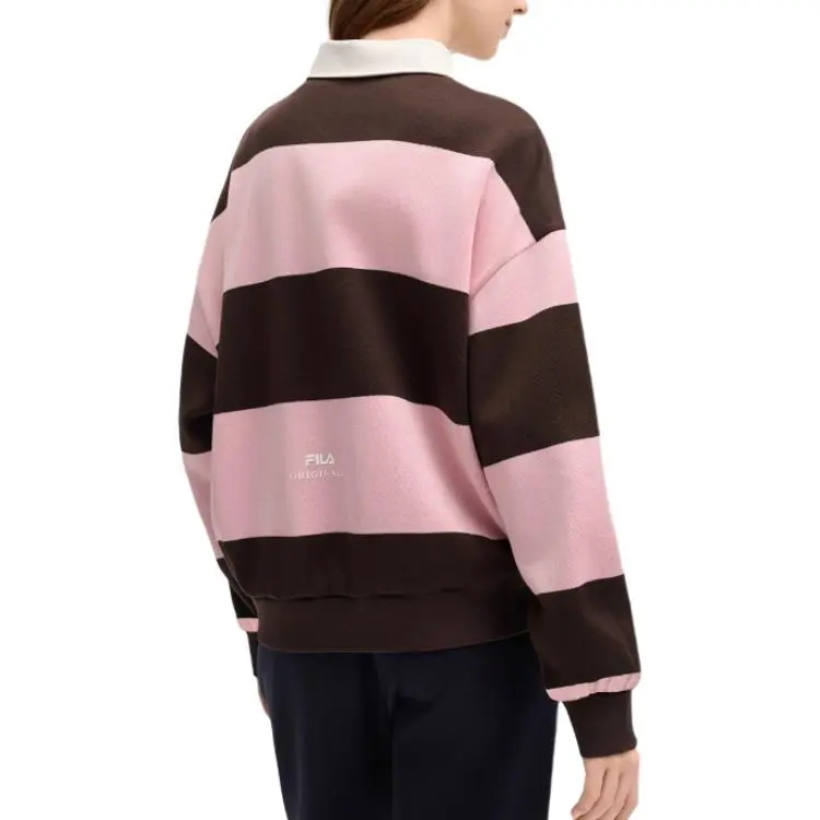 FILA Polo Shirt Women's Coffee Brown Umber-3