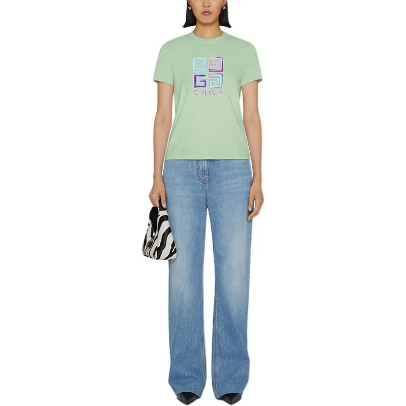 Givenchy T Shirts Women's Green-1