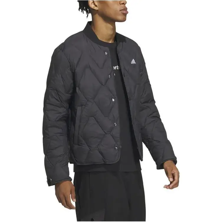 Adidas Down Jacket Men's Black Shopping Bag Included-2