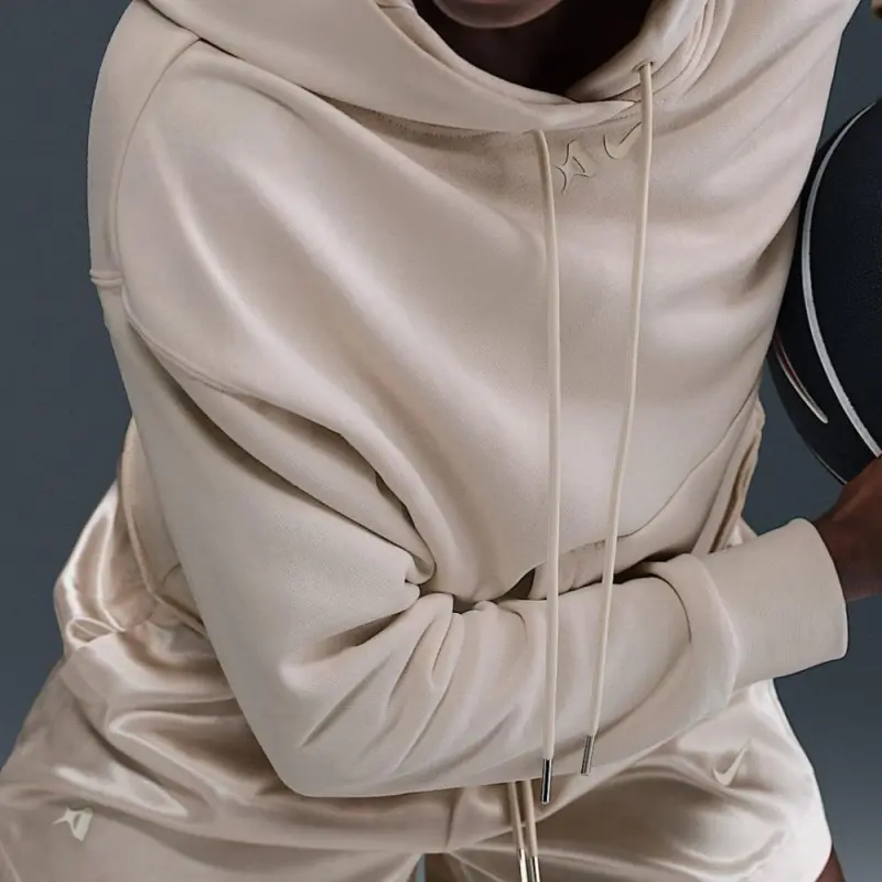 Nike A'ja Wilson Women's Oversized Cropped Basketball Hoodie-4