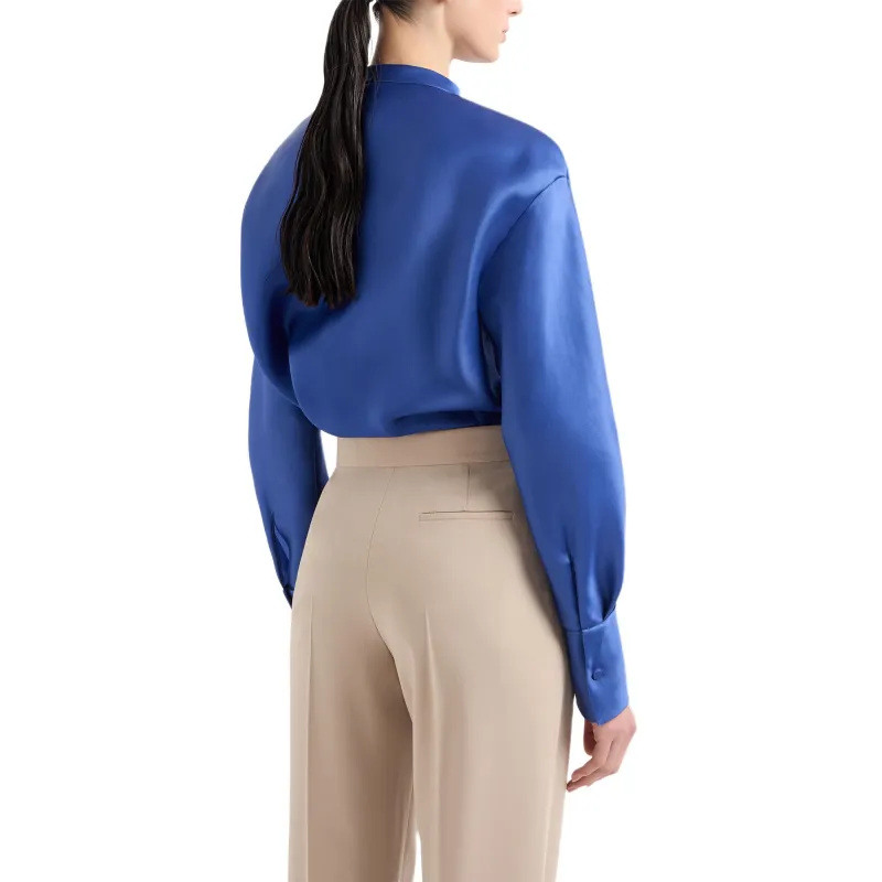 GIORGIO ARMANI Long sleeved Shirt In Triple Silk Georgette-2