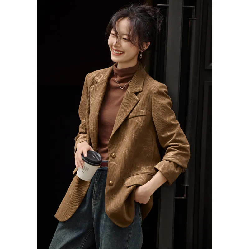 Mo Han Yi Mei Business Suit Women's Milk Coffee-1