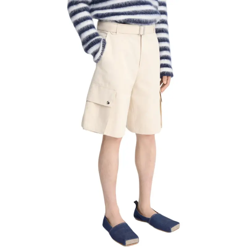 Jacquemus Le Cargo Belted Bermuda Shorts-4