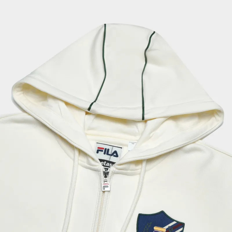 FILA FUSION x FACETASM Sweatshirt Women's Feather Soft White-3