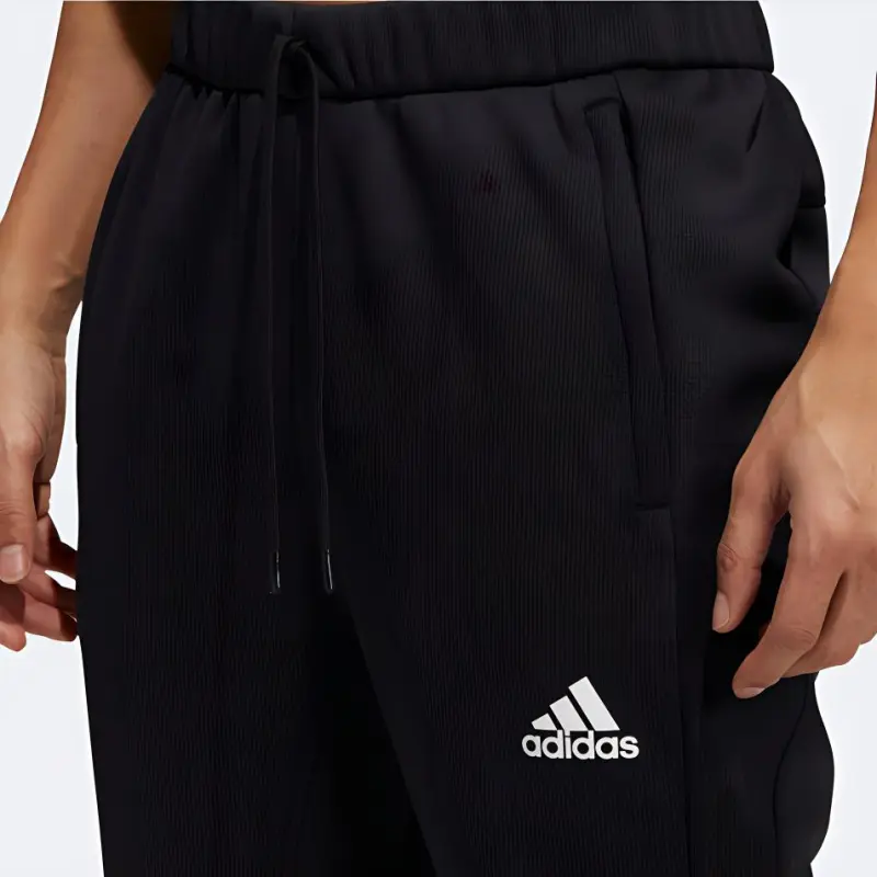 Adidas Knitted Sports Pants Men's Black-4