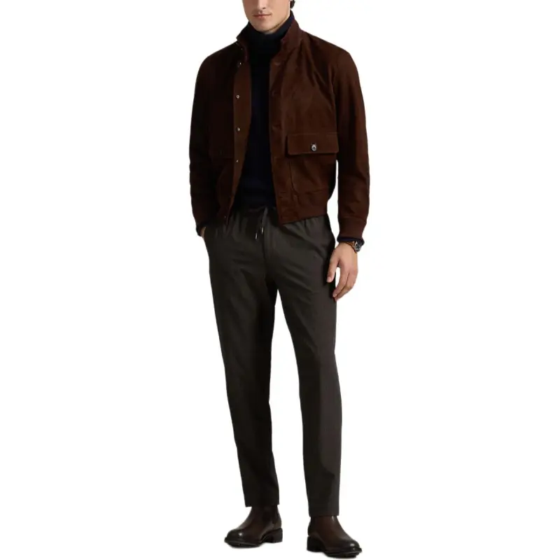 Polo Ralph Lauren Casual Pants Men's Brown Plaid-1