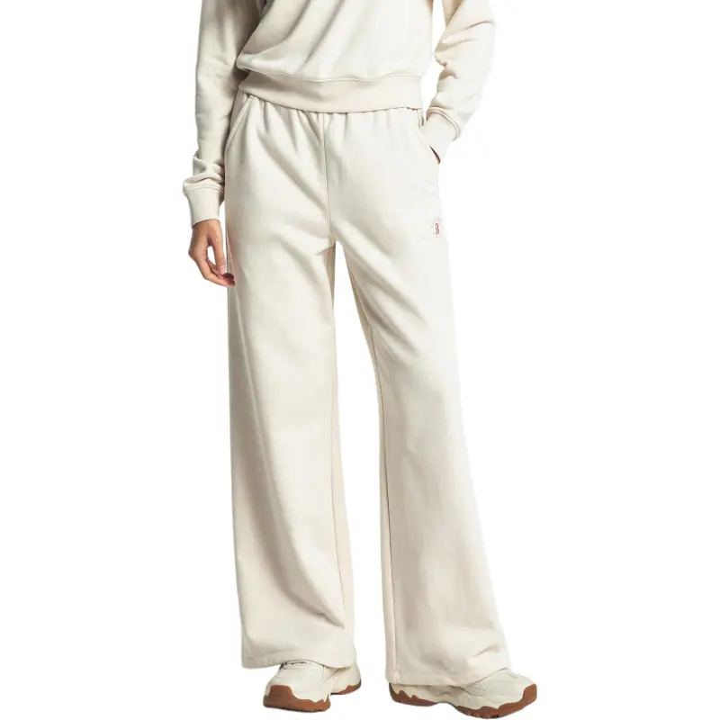 MLB Basic Boston Red Sox Casual Pants Women's Dark Cream-4