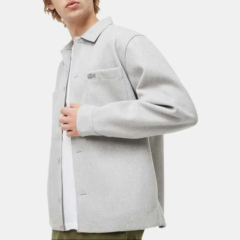 LACOSTE Jackets Coats Men's Silver Gray-1