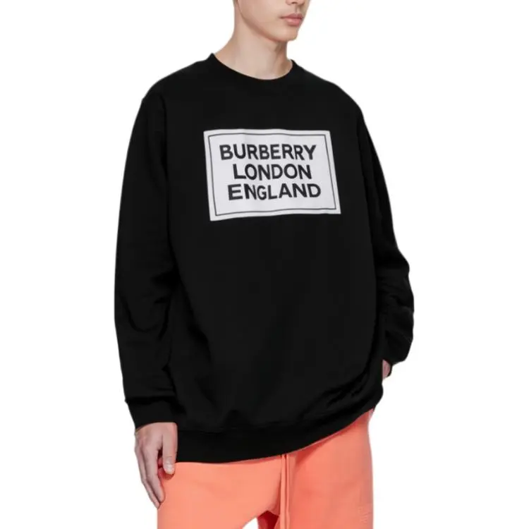 Burberry Fawson Logo Print Crewneck Sweatshirt-5