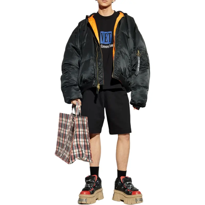 Vetements Embroidered Logo Shorts-1