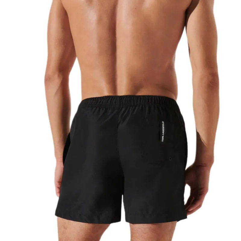 KARL LAGERFELD / Karl Lagerfeld Jeans Logo Swim Shorts-4