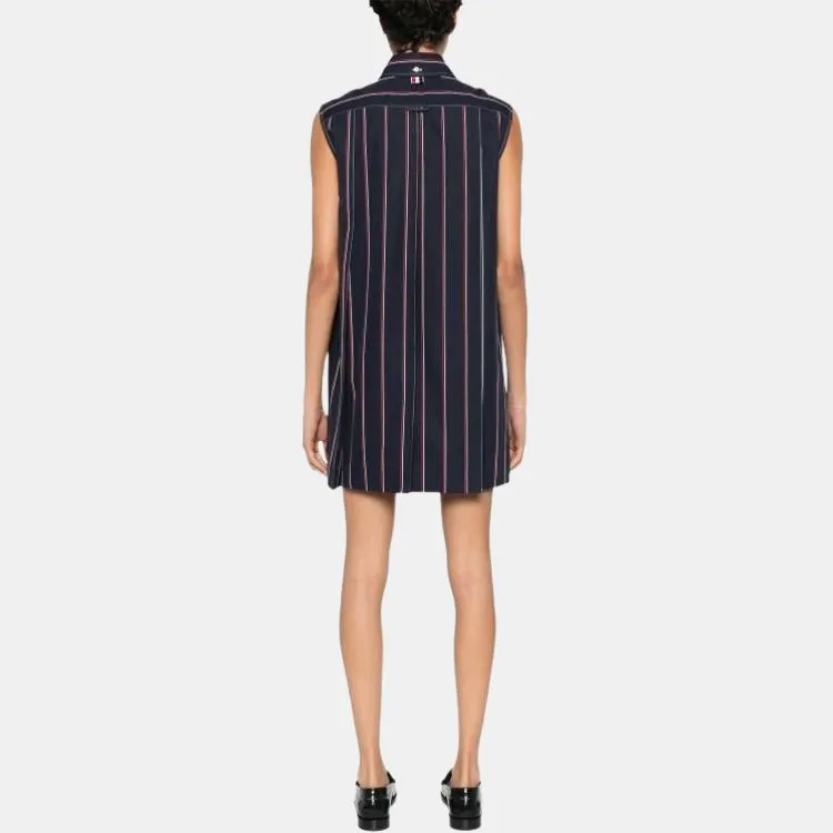 THOM BROWNE RWB stripe Shirt Dress-1
