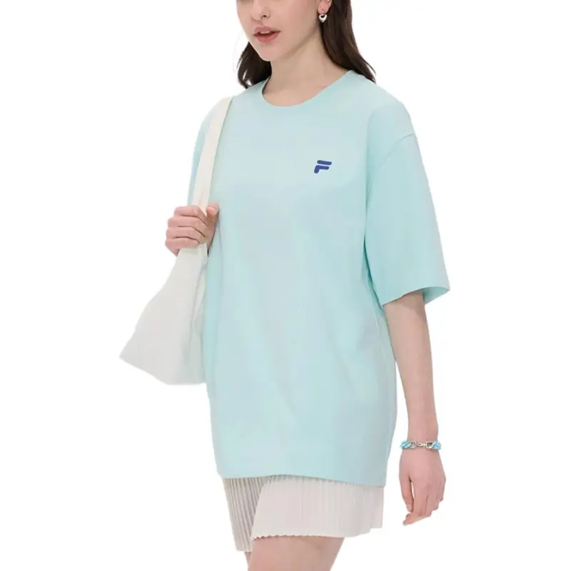 FILA FUSION LIFE T Shirt Unisex Clearwater Light Blue-4