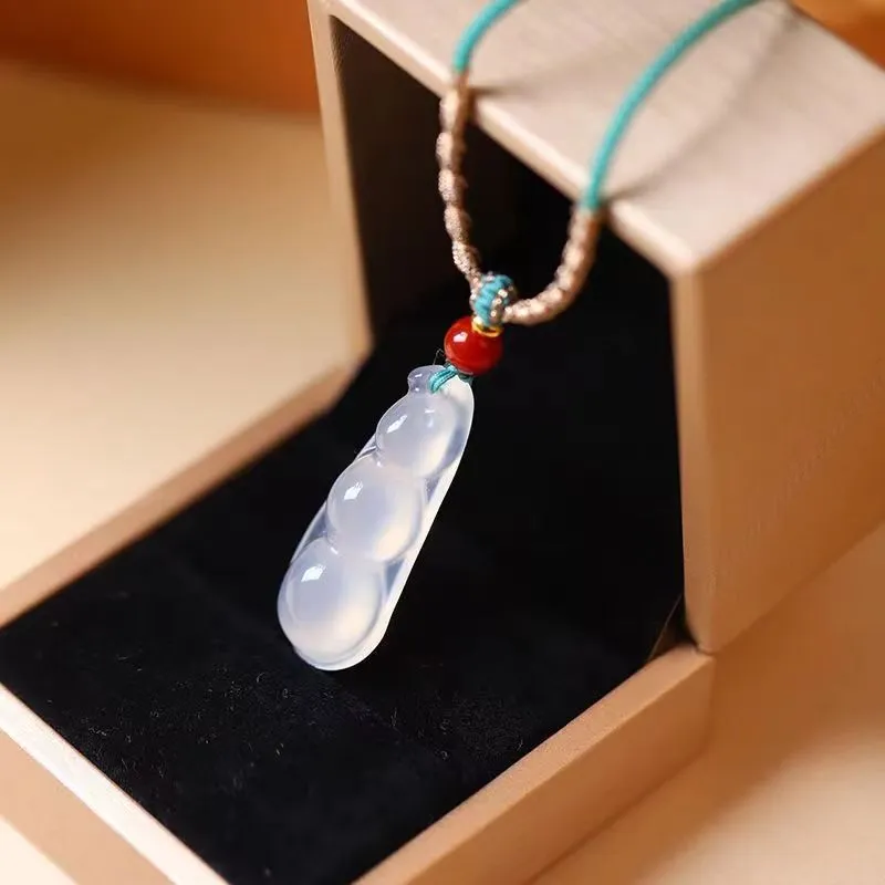 JUNWEN Chalcedony Necklaces Unisex-2