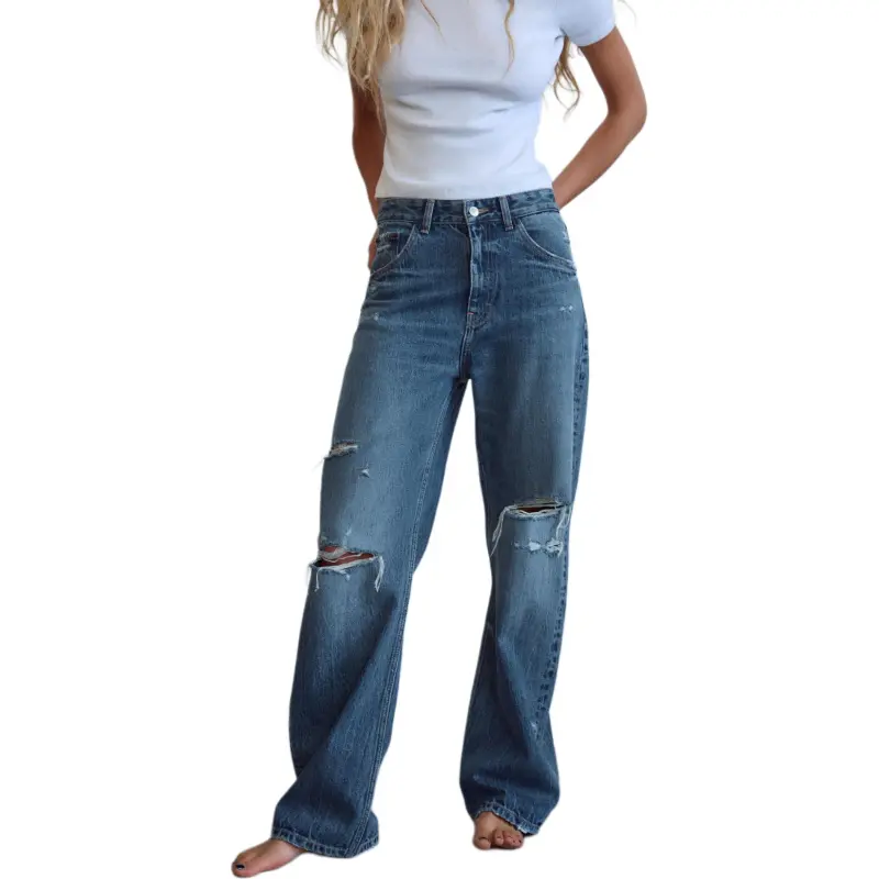 ZARA Trf Jeans Women's Blue-4