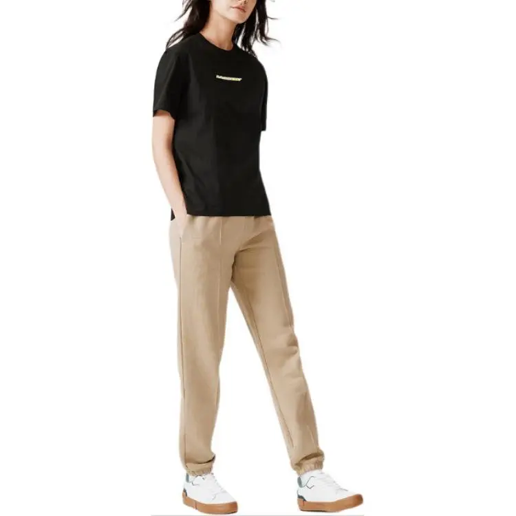 LACOSTE T Shirts Women's Black-2