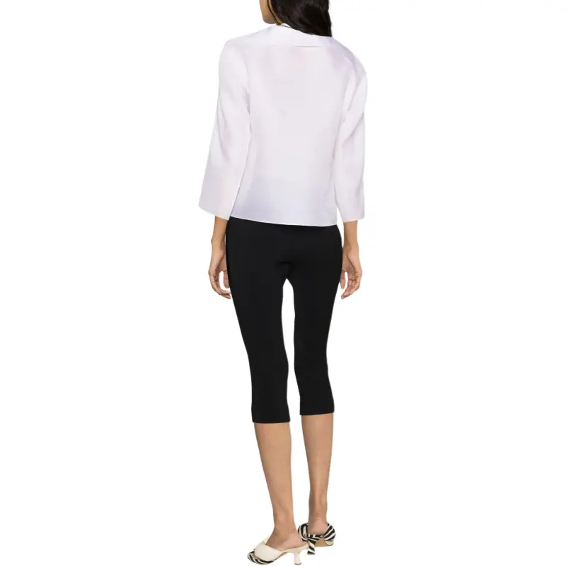TORY BURCH V Neck Long Sleeved Blouse-4