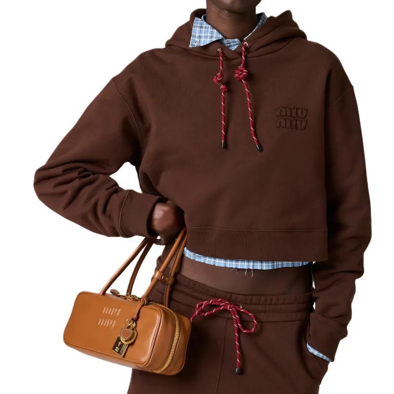 MIU MIU Cotton Fleece Hoodie-1
