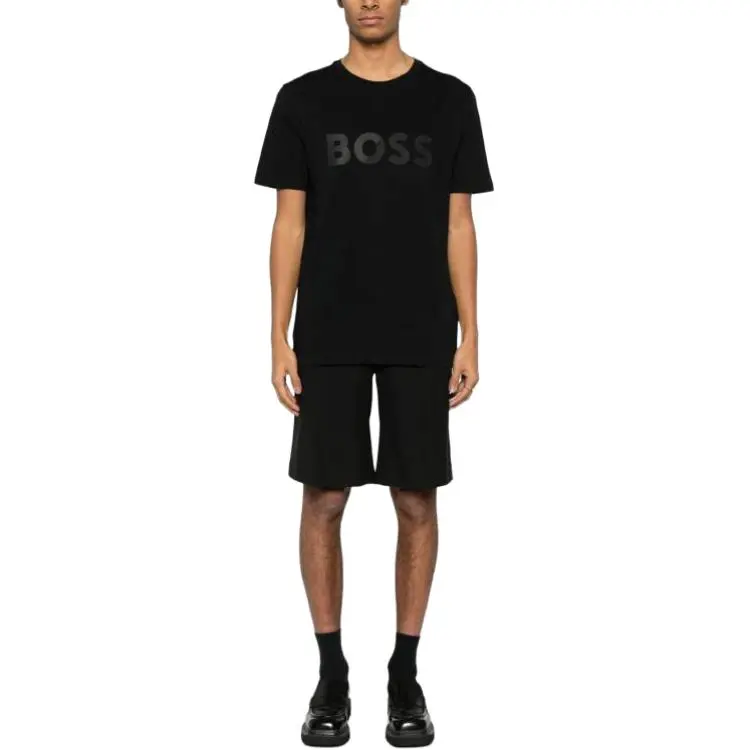 HUGO BOSS T Shirts Men Black-2