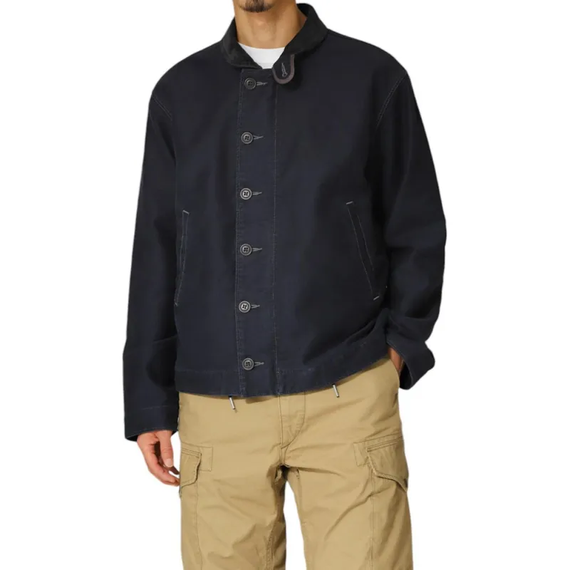 DOUBLE RL FW23 Jungle Cloth Deck Jacket Jackets & Coats Men's Blue-3