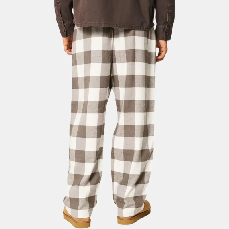 Hollister Pajama Pants Men's Brown Plaid-2
