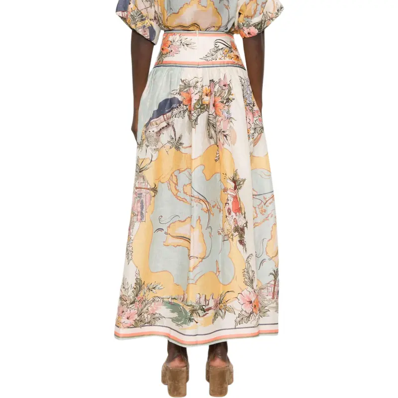 Zimmermann Tallow Midi Skirt-2