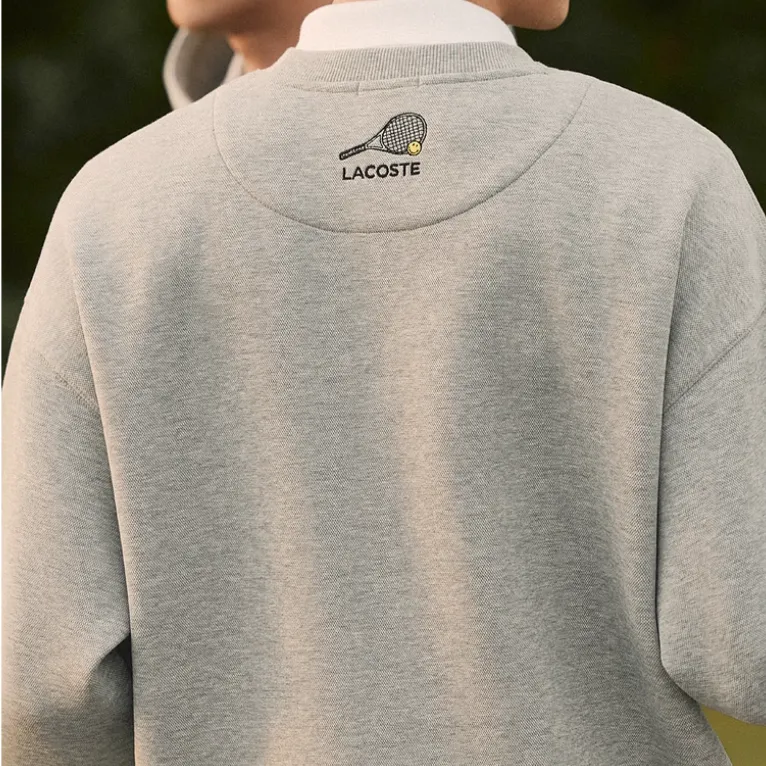 Smiley X LACOSTE Sweatshirts Men Gray 4JV-5