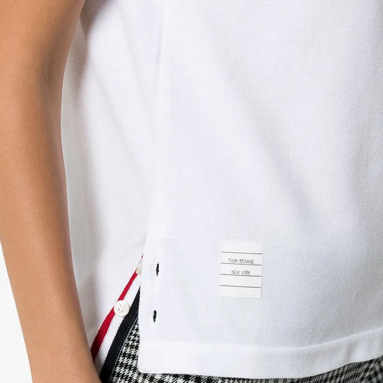 THOM BROWNE Rwb Striped Polo Shirt-3
